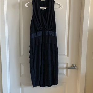 Navy tiered dress